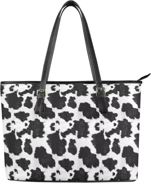 HUGS IDEA Leather Shoulder Bag Large Tote Bag for Women Work Saddle Bag Fashion Handbag Purse