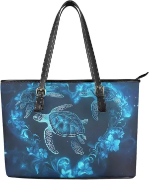 HUGS IDEA Leather Tote Bag for Women Shoulder Purse for Lady Leather Handbag for Travel Work