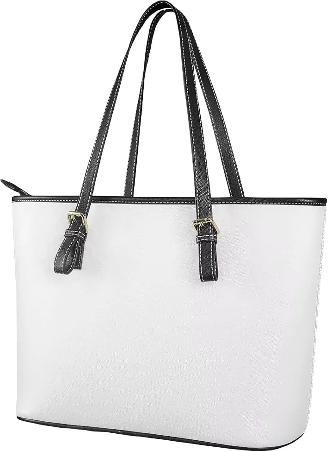 HUGS IDEA Leather Tote Bag for Women Shoulder Purse for Lady Leather Handbag for Travel Work
