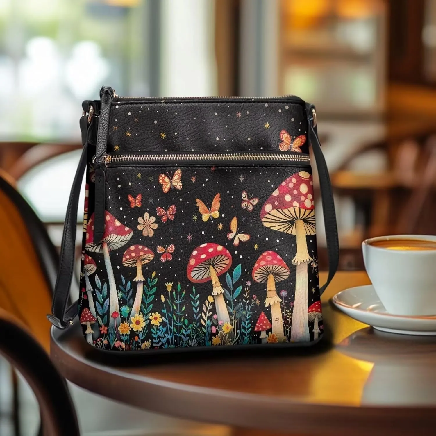 HUGS IDEA Shoulder Handbag Crossbody Purse Large Size Sling Bags Leather Tote Handbags