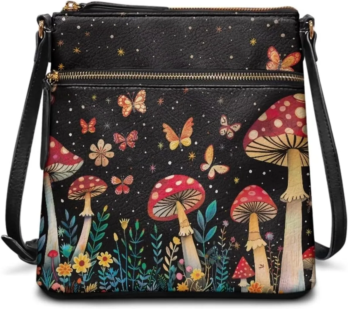 HUGS IDEA Shoulder Handbag Crossbody Purse Large Size Sling Bags Leather Tote Handbags