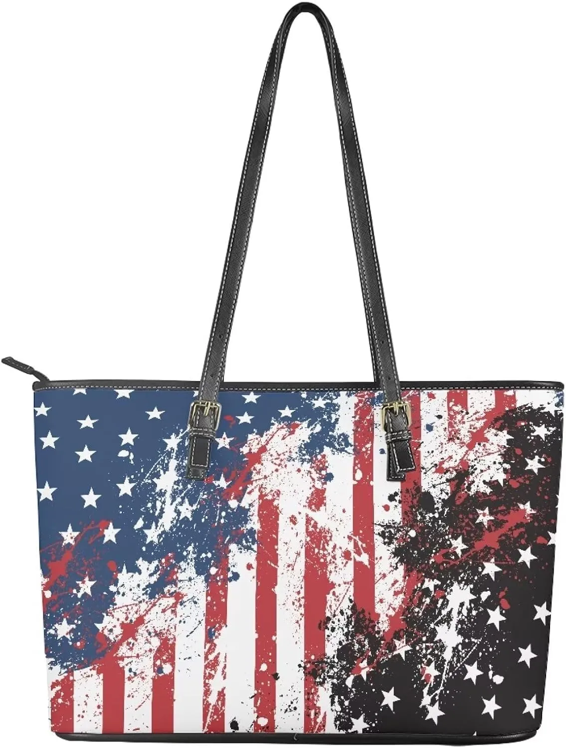 HUGS IDEA Shoulder Purse for Women Tote Bag Leather Handbag for Travel Saddle Bag Zipper Wallet