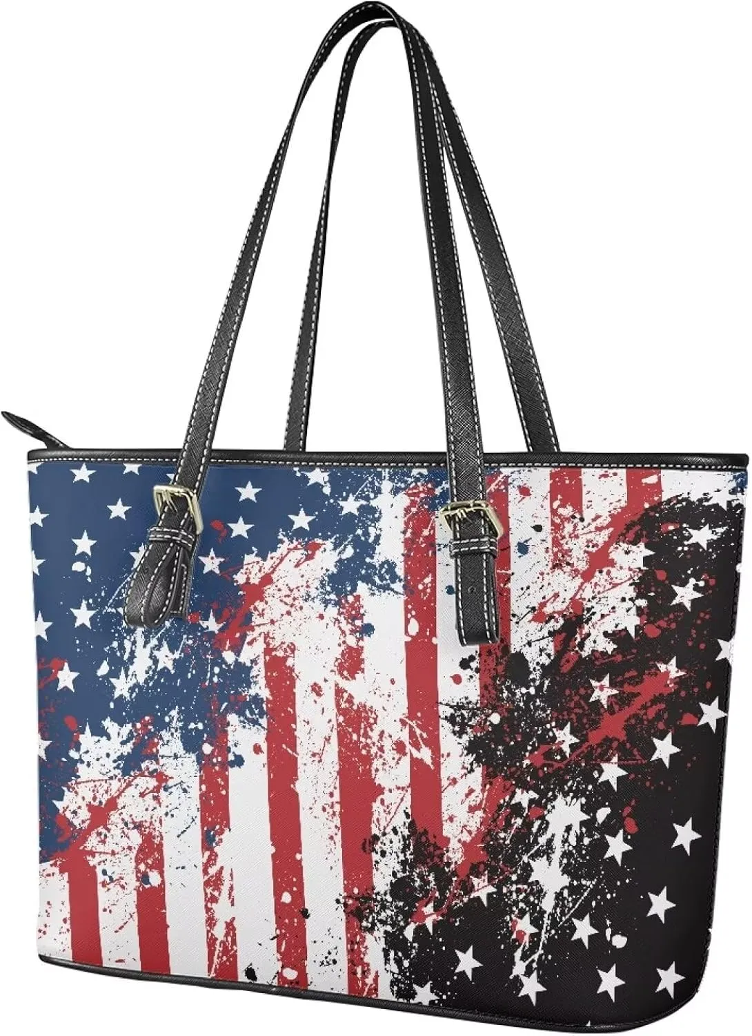 HUGS IDEA Shoulder Purse for Women Tote Bag Leather Handbag for Travel Saddle Bag Zipper Wallet