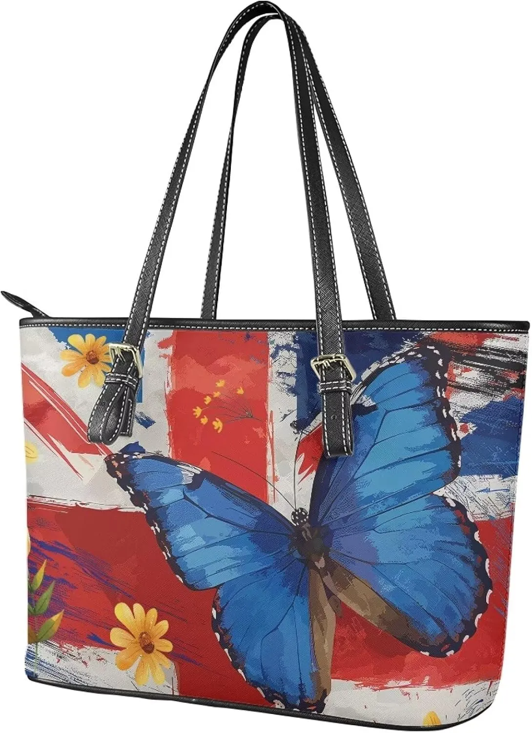 HUGS IDEA Shoulder Purse for Women Tote Bag Leather Handbag for Travel Saddle Bag Zipper Wallet