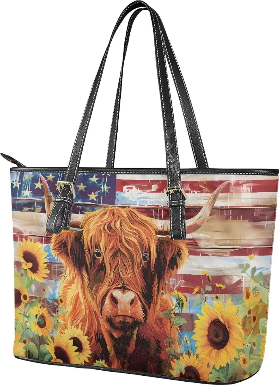 HUGS IDEA Tote Purse for Women Leather Handbag Travel Purses and Handbags Large Shoulder Bag for Work