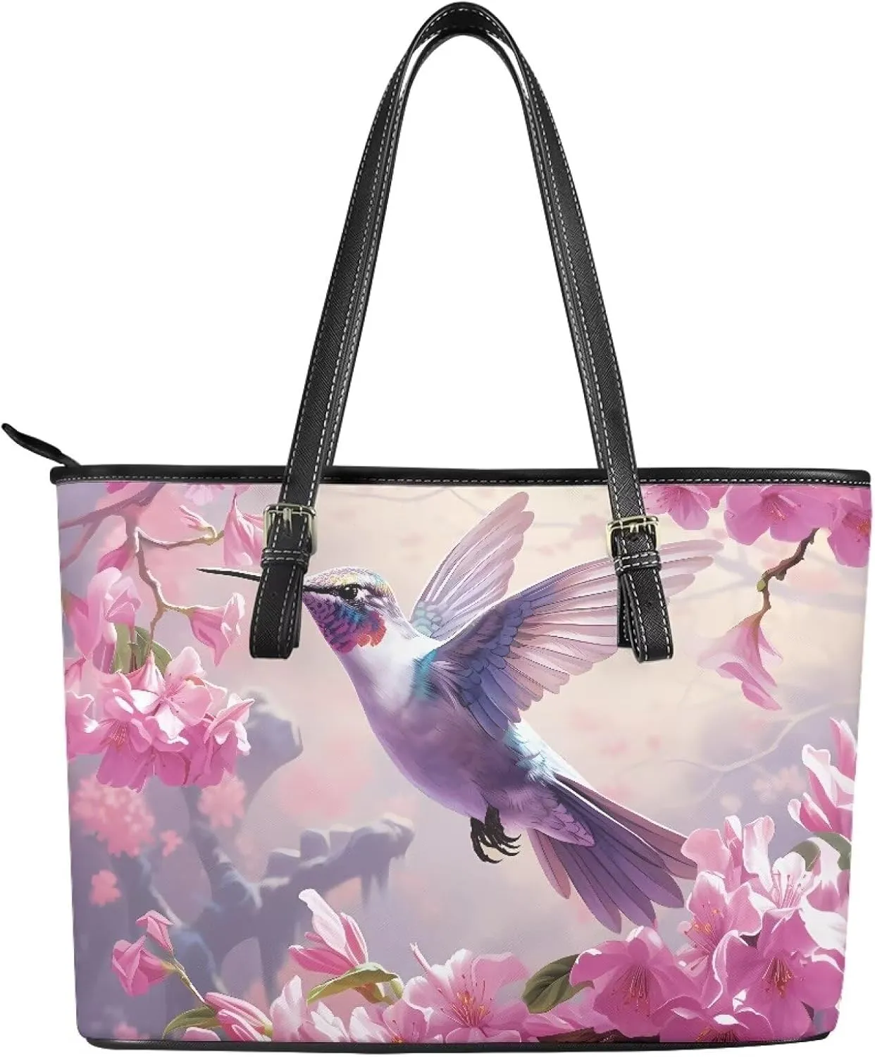 HUGS IDEA Tote Purse for Women Leather Handbag Travel Purses and Handbags Large Shoulder Bag for Work