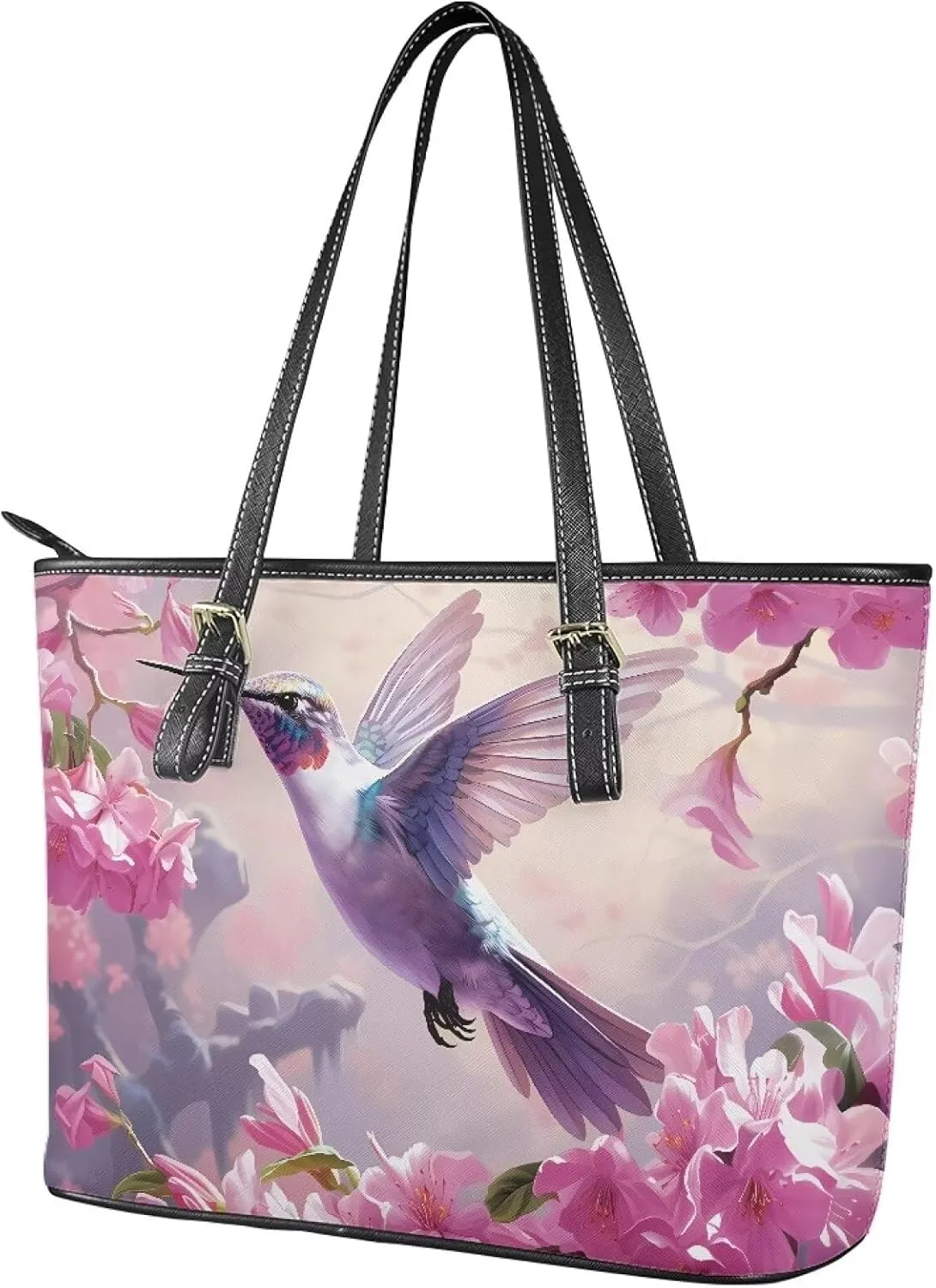 HUGS IDEA Tote Purse for Women Leather Handbag Travel Purses and Handbags Large Shoulder Bag for Work