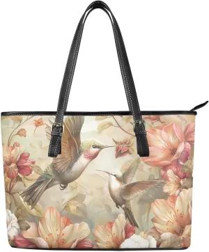 HUGS IDEA Tote Shoulder Bag Leather Tote Purse for Women Work Bag Saddle Bag Portable Handbag