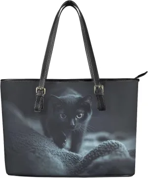 HUGS IDEA Tote Shoulder Bag Leather Tote Purse for Women Work Bag Saddle Bag Portable Handbag
