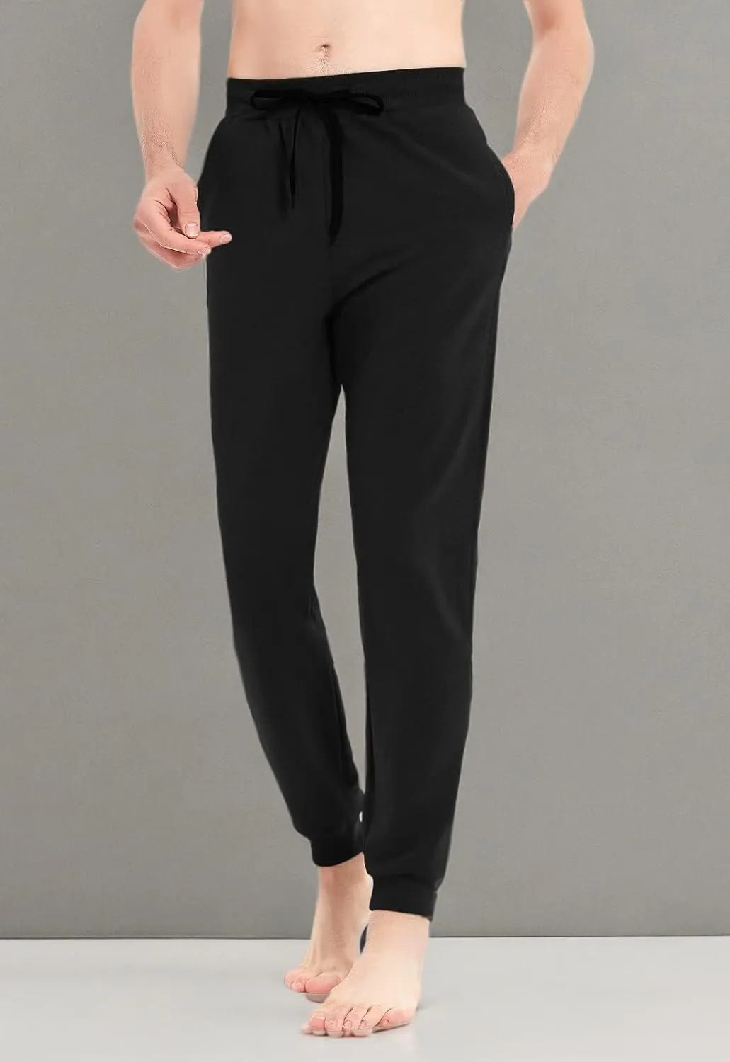 Idtswch 30/32/34/36/38/40 Long Inseam Mens Tall Sweatpants Extra Long Joggers Pant with Zip Pockets