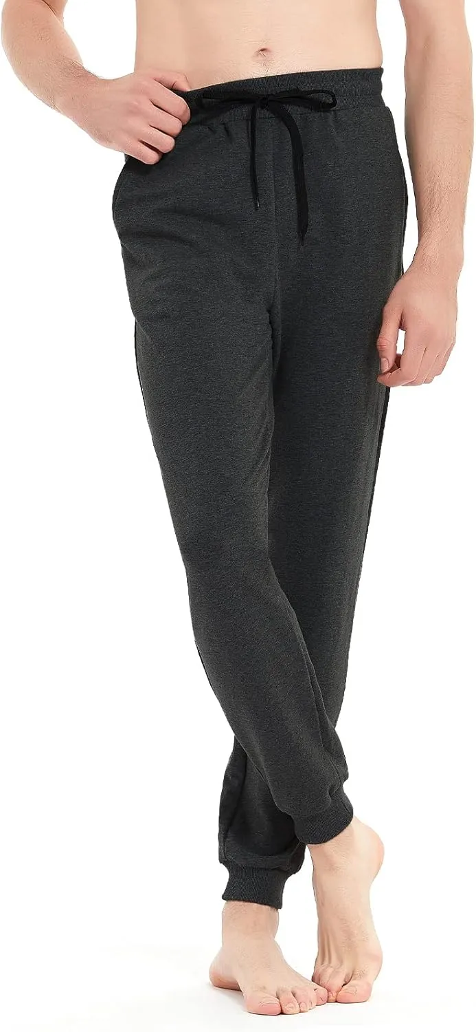 Idtswch 30/32/34/36/38/40 Long Inseam Mens Tall Sweatpants Extra Long Joggers Pant with Zip Pockets