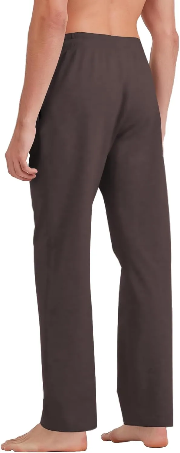 Idtswch 30/32/34/36/38/40 Long Inseam Mens Tall Sweatpants Open Bottom Joggers Athletic Yoga Pants with Pockets