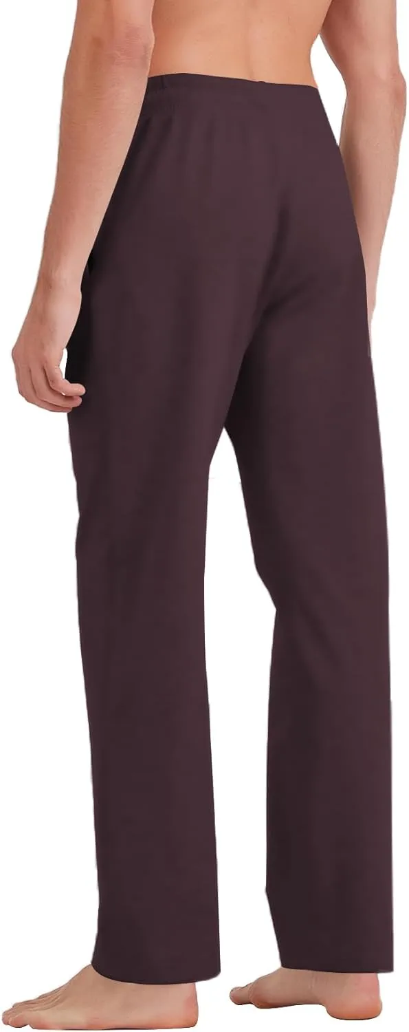 Idtswch 30/32/34/36/38/40 Long Inseam Mens Tall Sweatpants Open Bottom Joggers Athletic Yoga Pants with Pockets