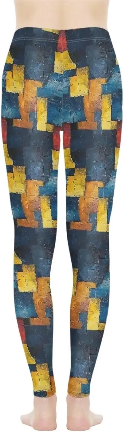 Irisjudy Christmas Elk Leggings for Women Thanksgiving Pumpkin High Waist Tummy Control Legging Purple Bat Running Yoga Pants