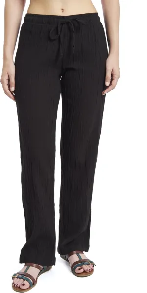 J & Ce Women's Cotton Gauze Low Waist Beach & PJ Pants