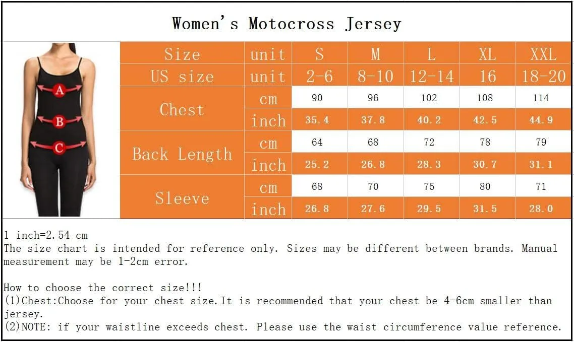 JPOJPO Women's Cycling Jersey MTB Downhill T-Shirt Long Sleeve Motorcycle Motocross Off-Road Clothing Quick-Dry S-XXL