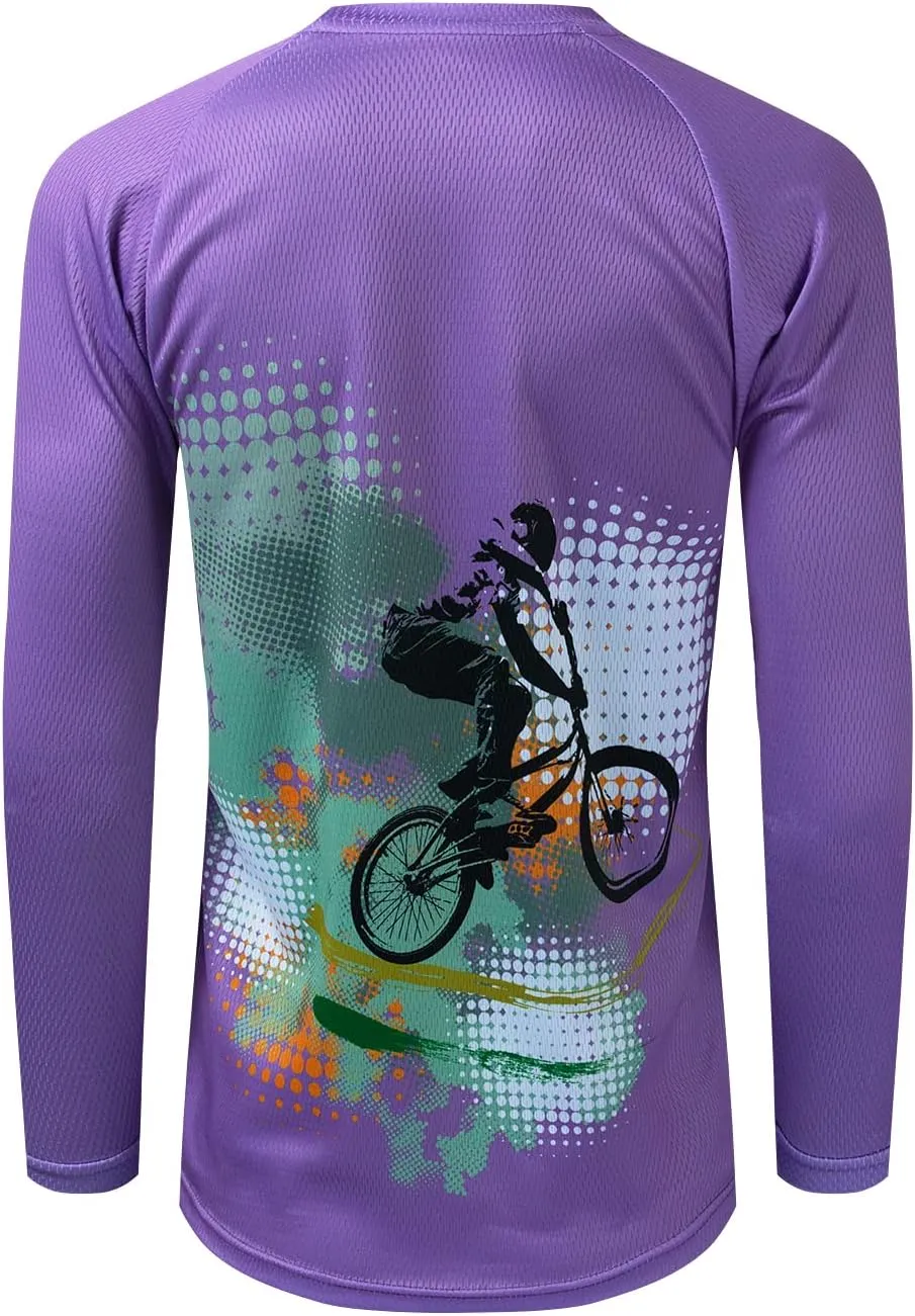 JPOJPO Women's Cycling Jersey MTB Downhill T-Shirt Long Sleeve Motorcycle Motocross Off-Road Clothing Quick-Dry S-XXL