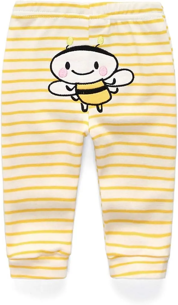 Kiddiezoom Baby Warmer Pants Lovely Boys Girls Solid Pant Trousers Leggings 0-24Month