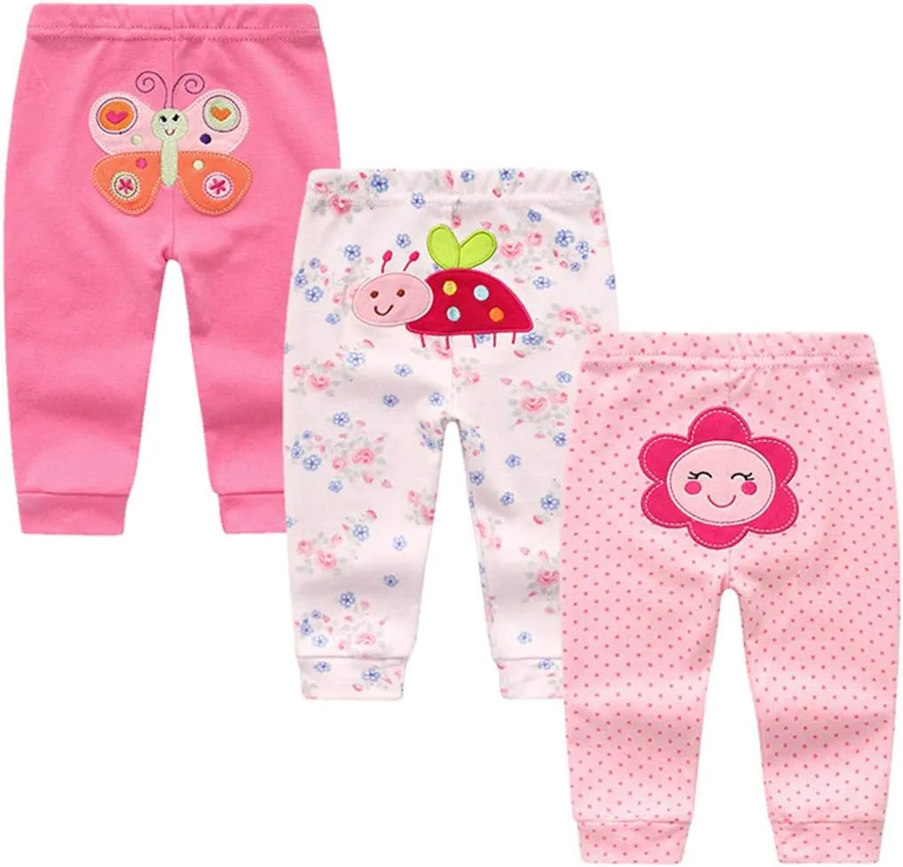 Kiddiezoom Baby Warmer Pants Lovely Boys Girls Solid Pant Trousers Leggings 0-24Month