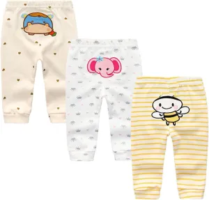 Kiddiezoom Baby Warmer Pants Lovely Boys Girls Solid Pant Trousers Leggings 0-24Month