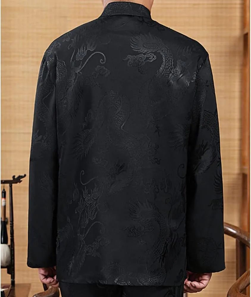 Kung Fu Uniform for Men Shirt Suit Chinese Traditional Tang Hanfu Martial Arts Wing Chun Tai Chi Training Cloth Pants