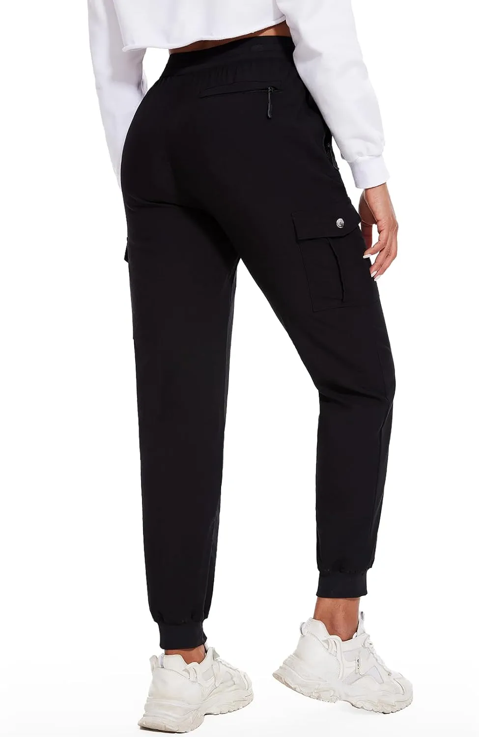LadyJoy Cargo Pants Women Hiking Cargo Joggers for Women Lightweight Scrub Summer Pants with Pockets Golf Travel