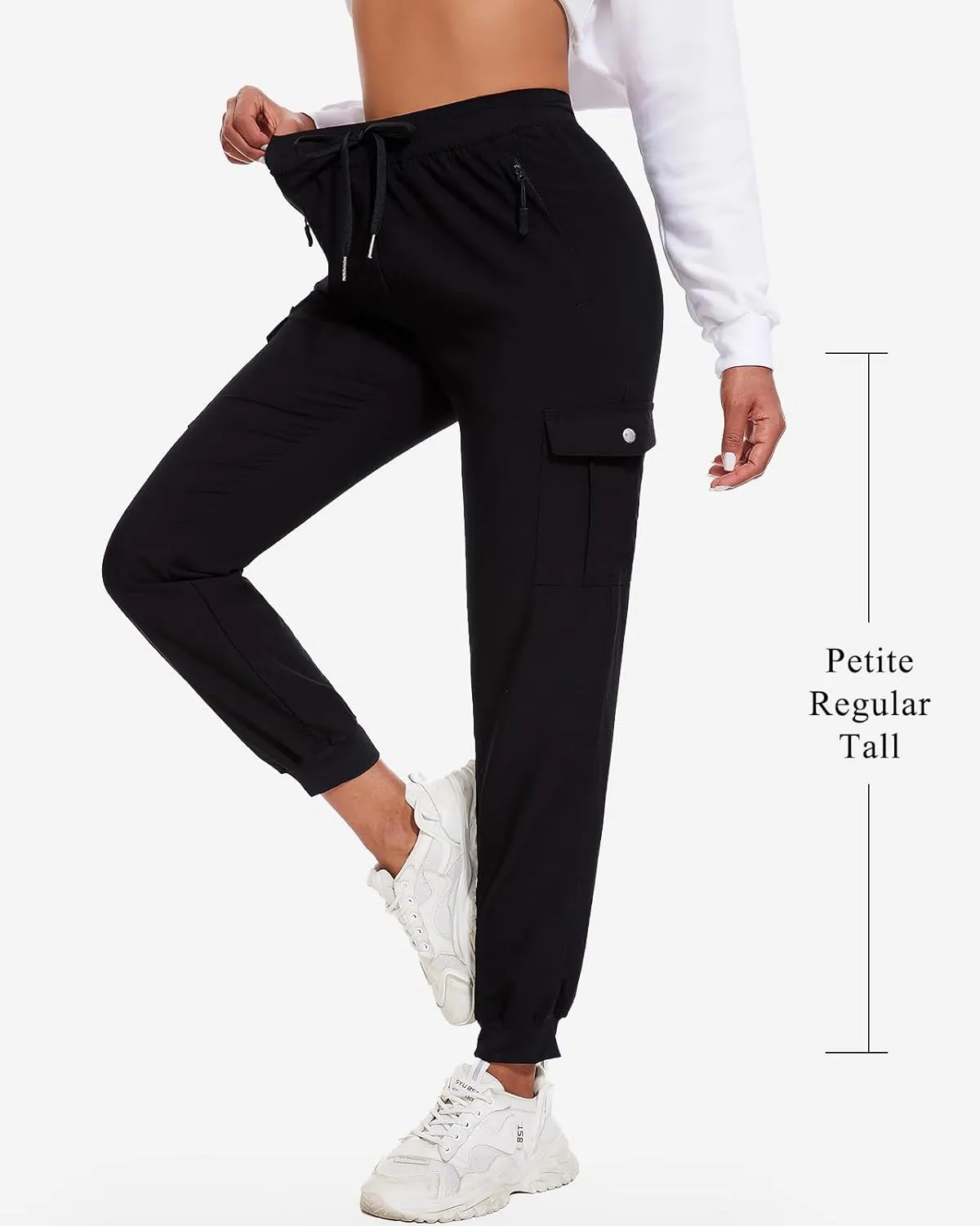 LadyJoy Cargo Pants Women Hiking Cargo Joggers for Women Lightweight Scrub Summer Pants with Pockets Golf Travel