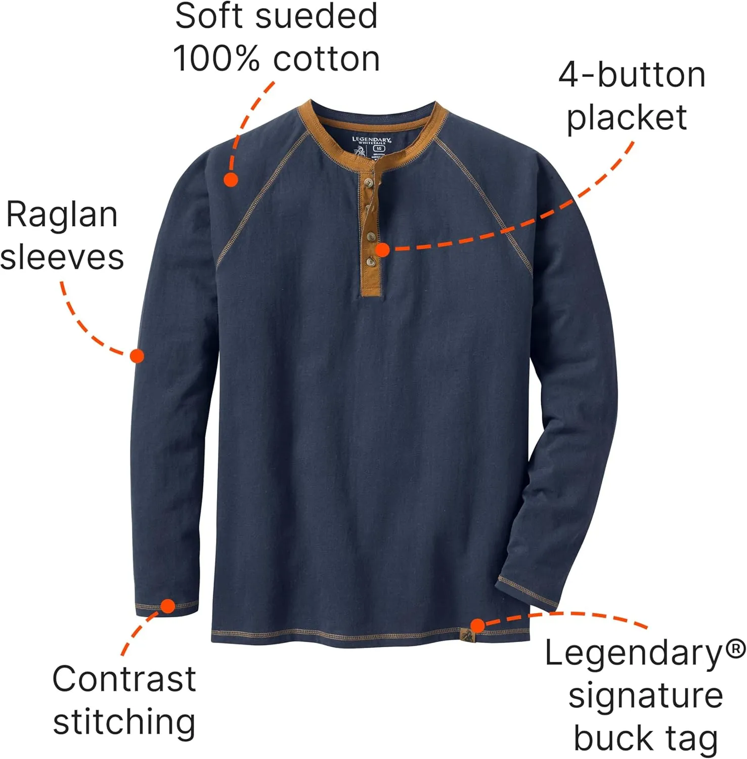 Legendary Whitetails Men's Recluse Henley