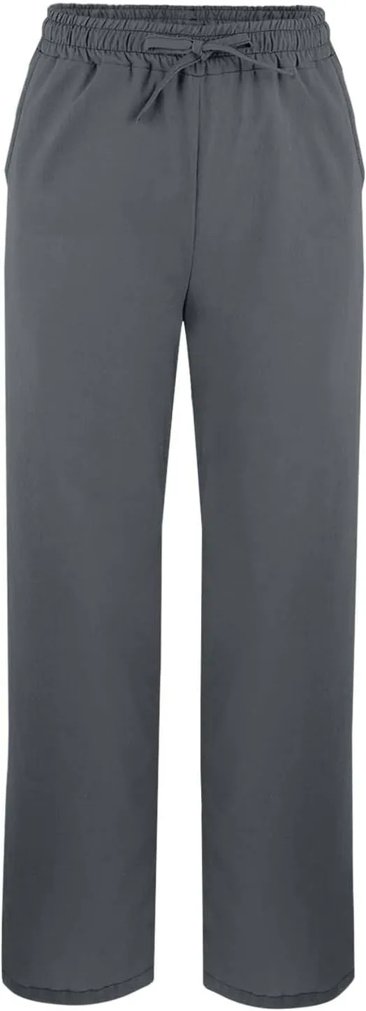 Linen Pants for Women 2025 Summer High Waist Elastic Straight Leg Lounge Pant Casual Loose Lightweight Beach Trousers