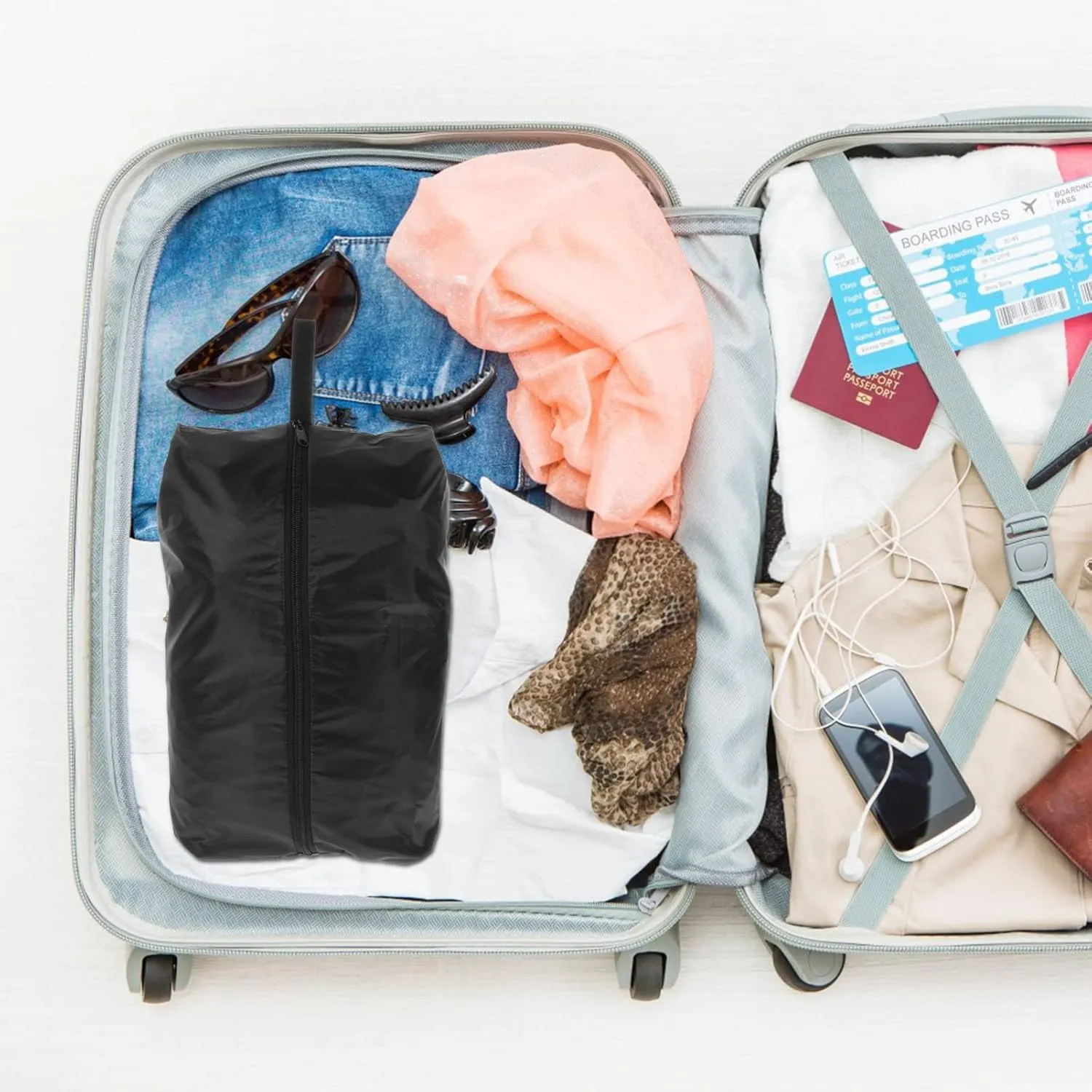Luggage Packing Bags for Travel 4pcs Garment Storage with Zipper for Women Men
