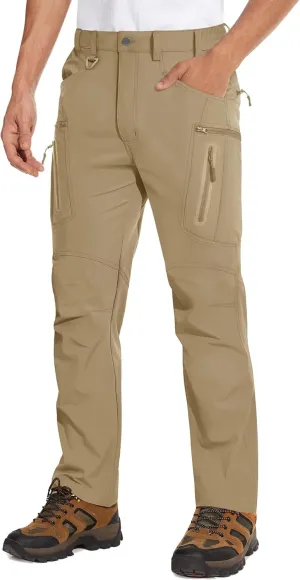 MAGCOMSEN Men's Tactical Pants Water Repellent 8 Pockets Ripstop Hiking Trousers Lightweight Work Pants