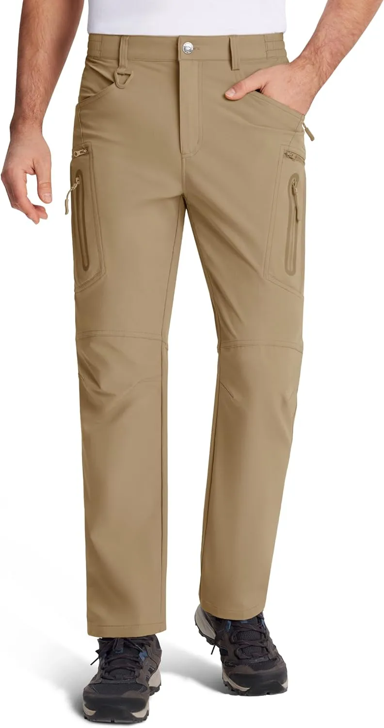 MAGCOMSEN Men's Tactical Pants Water Repellent 8 Pockets Ripstop Hiking Trousers Lightweight Work Pants