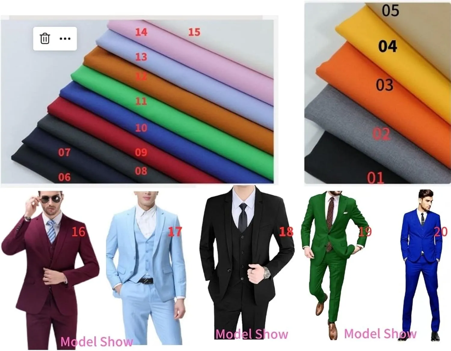 Men 3 Piece Jacket Vest Pants Suits 2 Button Suits Tuxedo Blazer Dress
