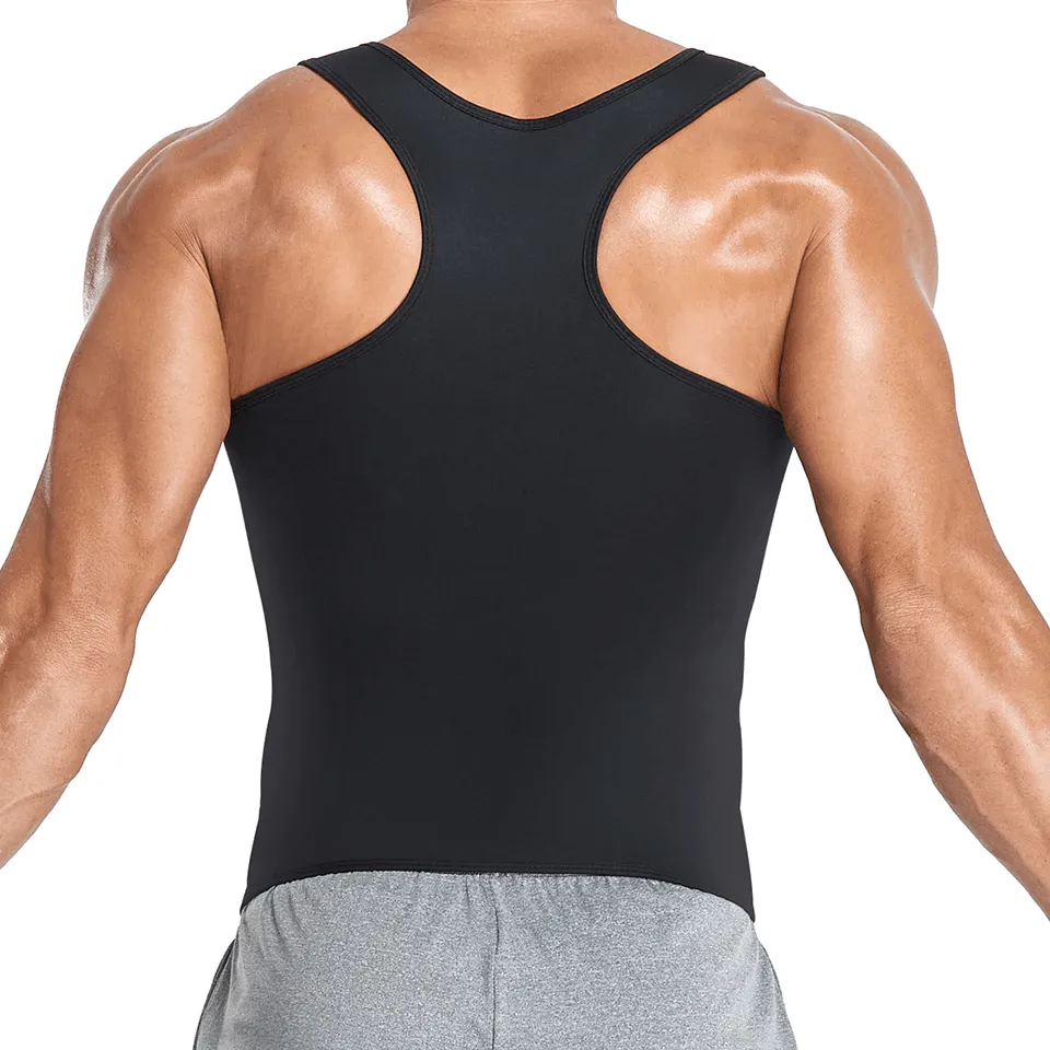Men Sweat Compression Waist Trainer Top Vest