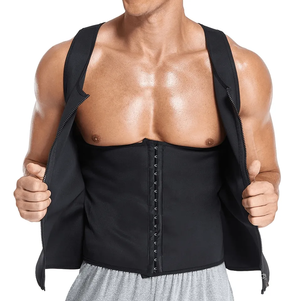 Men Sweat Compression Waist Trainer Top Vest