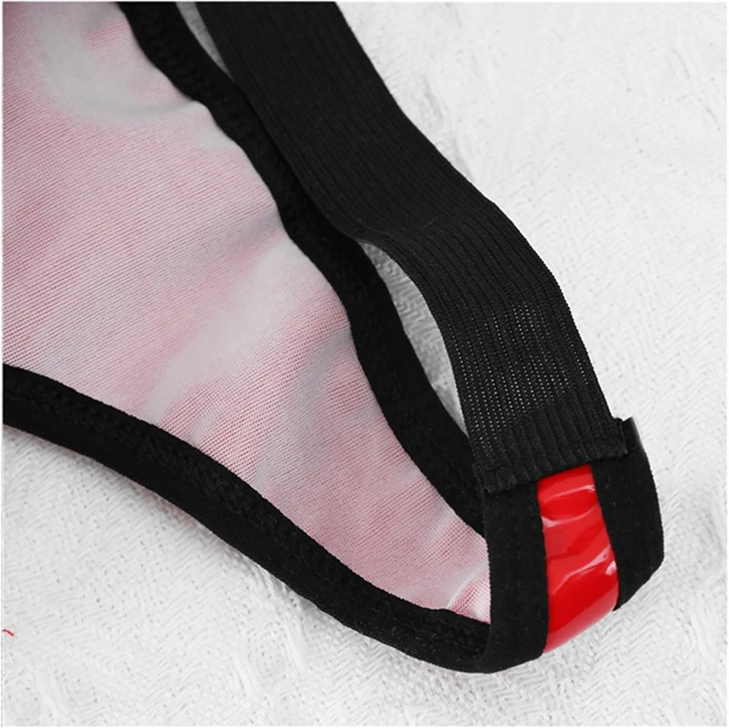 Men's PU Leather Shorts Zipper Front Bulge Pouch G-String Thong Briefs Panties Low Rise T-Back Sexy Underwear