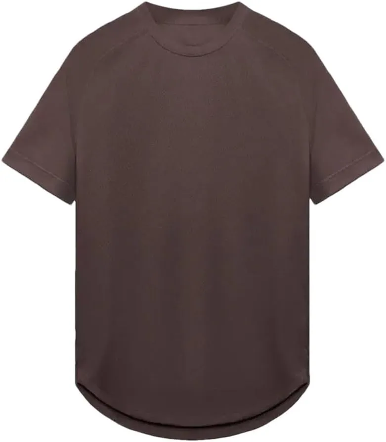 Mens Quick Dry Short Sleeve T Shirt Crew Neck Running Fitness Training Exercise Moisture Wicking Top