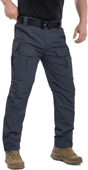 NAVEKULL Men's Outdoor Tactical Pants Rip Stop Lightweight Waterproof Military Combat Cargo Work Hiking Pants