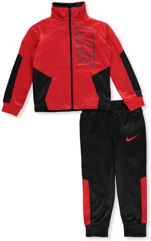 Nike Kids Baby Boy's Color Block Full Zip Hoodie and Jogger Pants Two-Piece Track Set (Toddler)