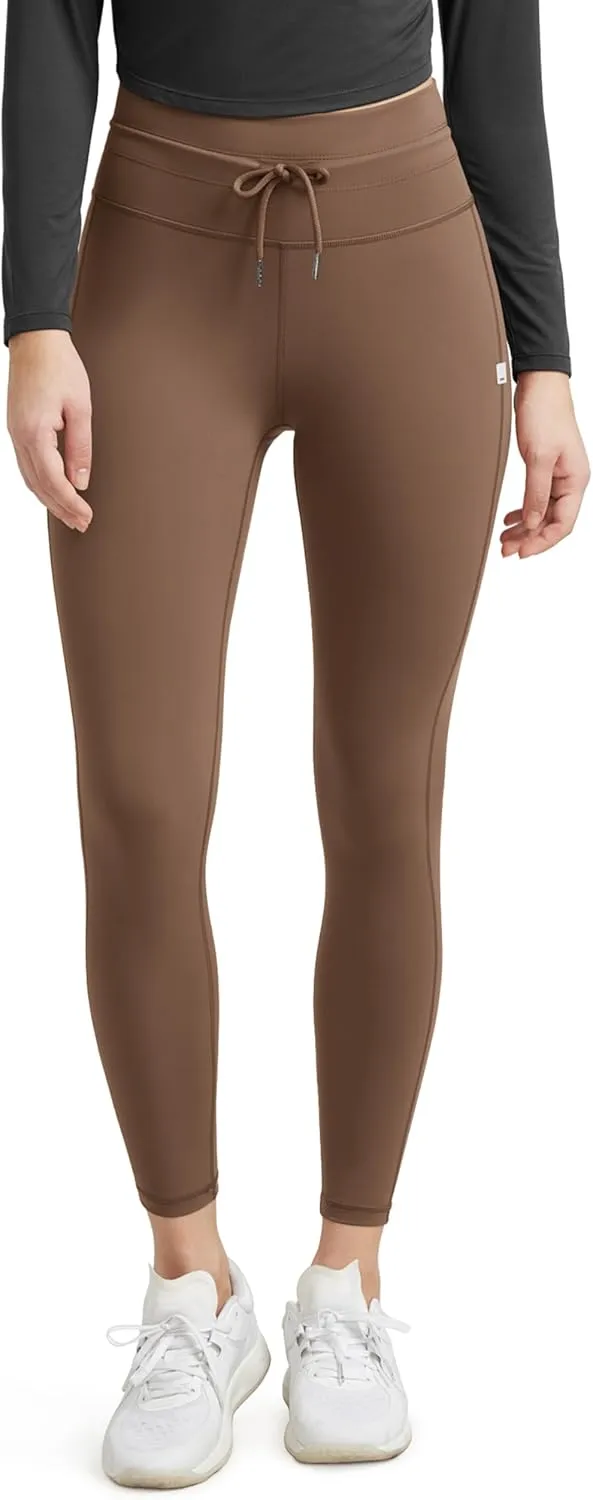 ODODOS Women's Drawstring Tie Daily Leggings 25" / 28" High Waist Workout Yoga Pants