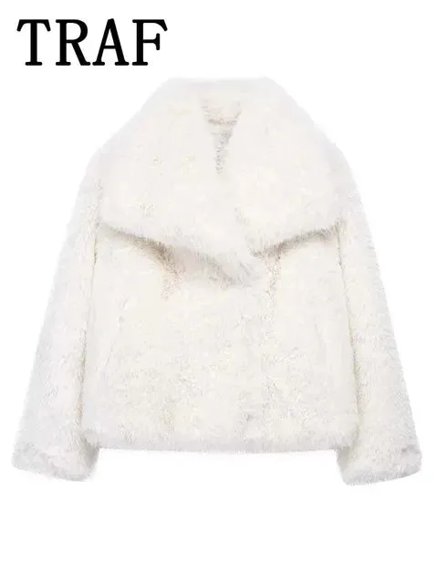 ONKOGENE Metall Farbe Pailletten Gewebte Jacke Für Frauen Lose Stehkragen Langarm Mantel 2023 Herbst Winter Chic Weibliche Oberbekleidung