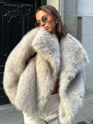 ONKOGENE Metall Farbe Pailletten Gewebte Jacke Für Frauen Lose Stehkragen Langarm Mantel 2023 Herbst Winter Chic Weibliche Oberbekleidung