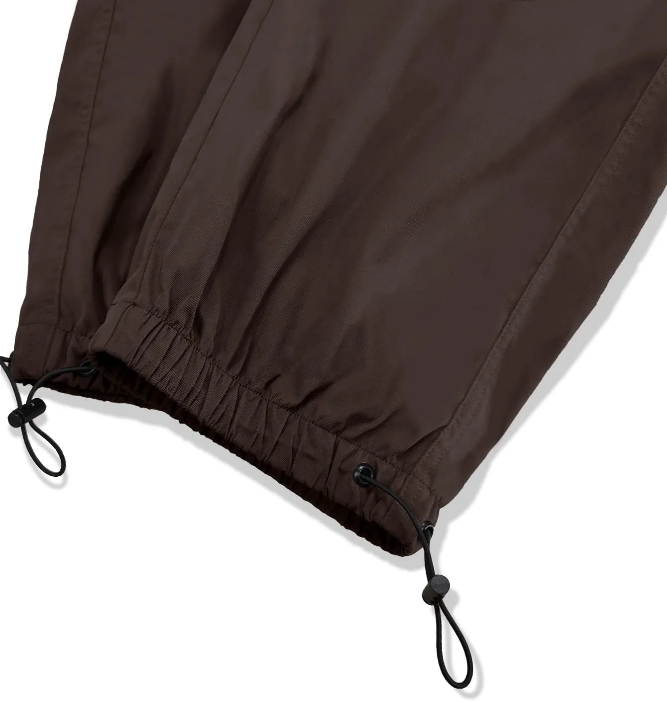 OYOANGLE Men's Cargo Pants Elastic Waist Flap Pockets Hip Hop Baggy Harem Pants