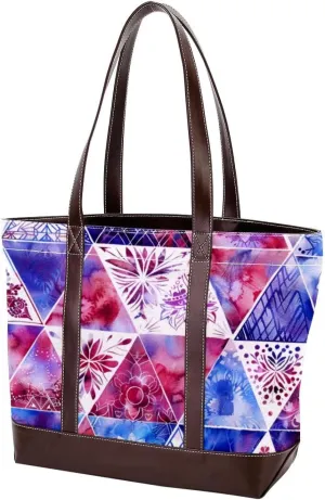 Purses for Women,Tote Bag for Women,Handbags for Women,Ethnic Flower Mandala Vintage