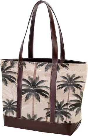 Purses for Women,Tote Bag for Women,Handbags for Women,Tropical Palm Trees Vintage