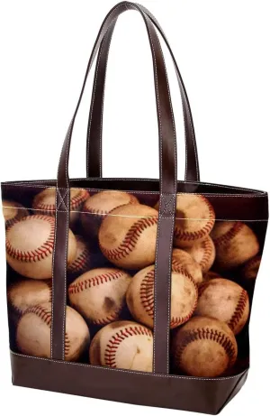 Purses for Women,Tote Bag for Women,Handbags for Women,Vintage Baseball Art Pattern
