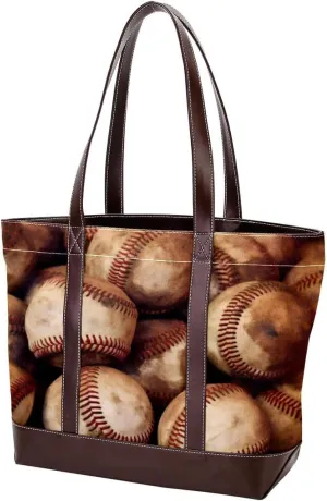 Purses for Women,Tote Bag for Women,Handbags for Women,Vintage Baseball Art Pattern