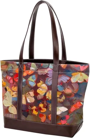 Purses for Women,Tote Bag for Women,Handbags for Women,Vintage Butterfly Colorful