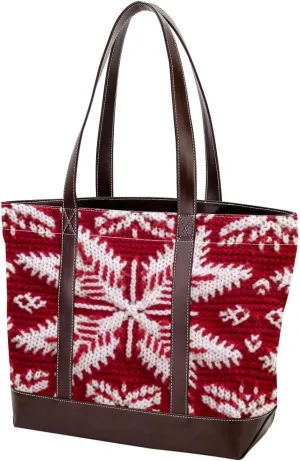 Purses for Women,Tote Bag for Women,Handbags for Women,Vintage Christmas Red Plaid Pattern