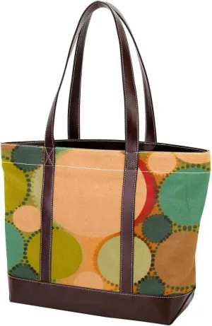 Purses for Women,Tote Bag for Women,Handbags for Women,Vintage Dot Bubbles